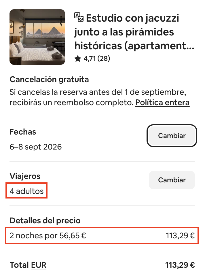 Oferta Despierta viendo las pirÃ¡mides desde tu ventana ðŸ‡ªðŸ‡¬ðŸ‘‘