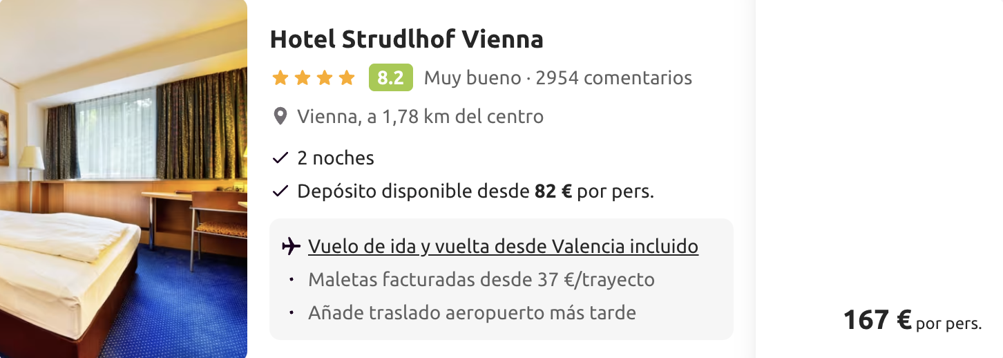 Oferta 🎶 FIN DE SEMANA 4* en Viena