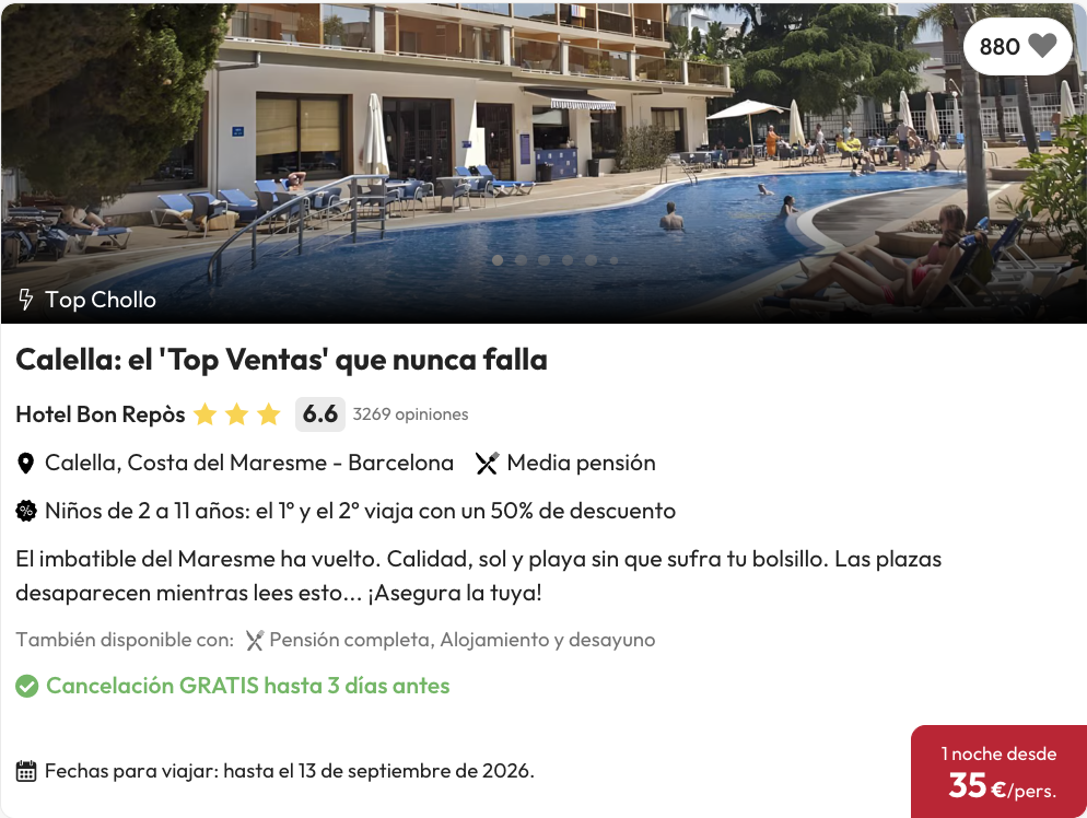 Oferta VERANO en la Costa Brava con toboganes y media pensión 🍓