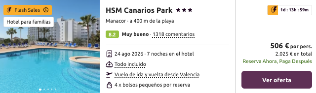 Oferta Vacaciones en FAMILIA con Todo Incluido 🍕