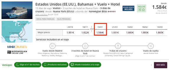 Oferta 🏙️ Viaje a Nueva York y crucero por el Caribe 🏝️