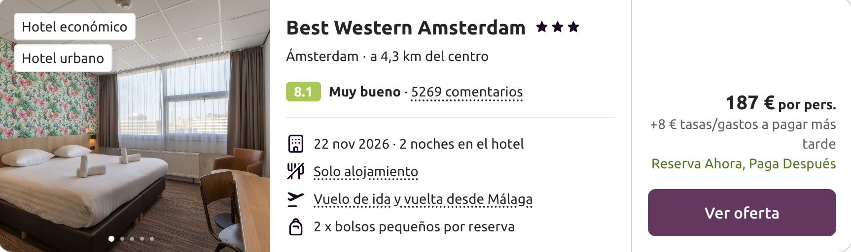 Oferta 🌷 Viaje a Ámsterdam