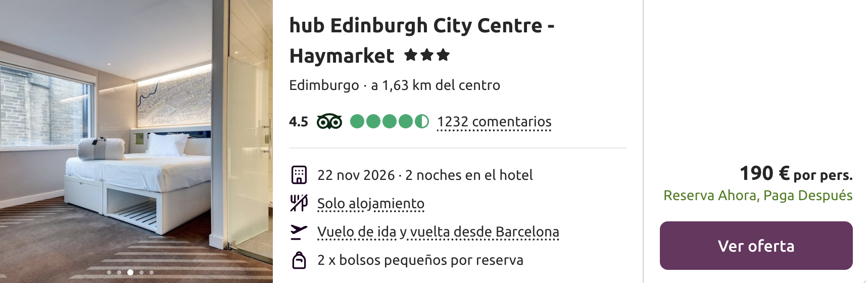 Oferta 🎄 Mercados de Navidad en Edimburgo