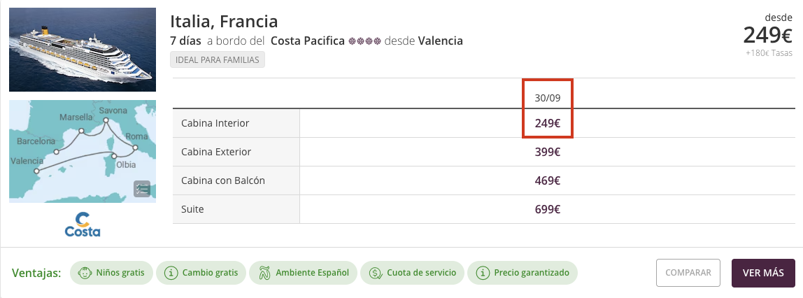 Oferta 7 días de crucero desde Valencia ⚓️