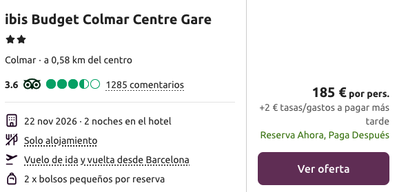 Oferta 🪅 Mercados de Navidad en Colmar